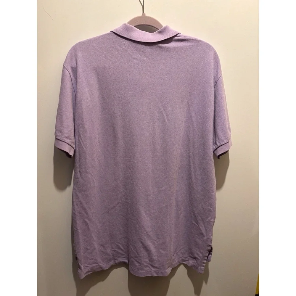 Polo By Ralph Lauren Collared Polo Short Mens Size‎ Large Lavender Pony